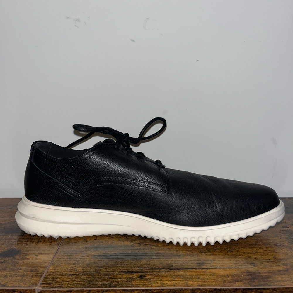 Men’s Cole Haan Grand+ Plain Toe Black Leather Oxford Shoe Size 13 Cushion Sole - Picture 7 of 16